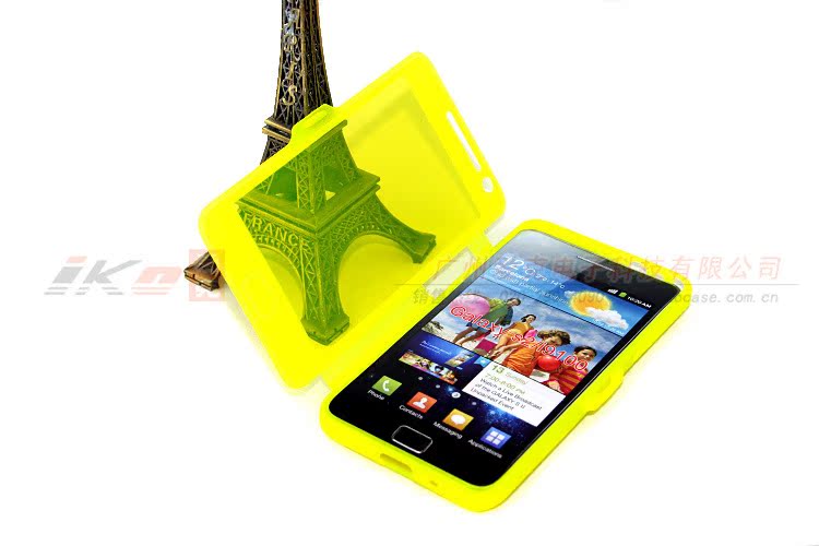 三星 I9100 磨砂透明翻盖 14