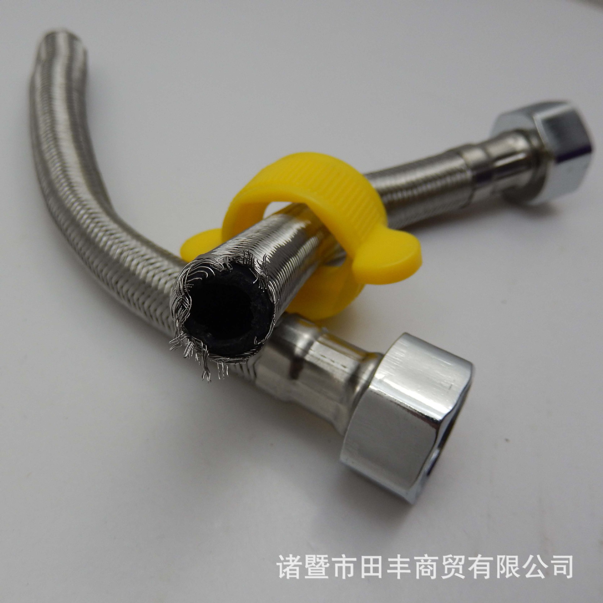 带扳手4分铜芯不锈钢丝编织软管马桶/洗脸盆/面盆进水管 龙头配件