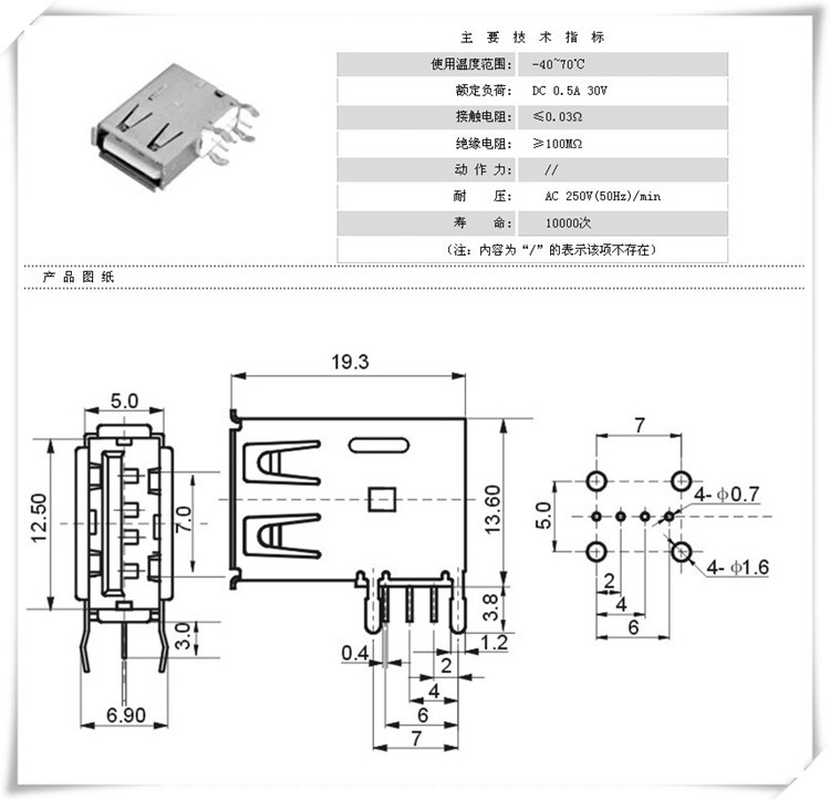 micro  接口颜色 一般的排列方式是:红白绿黑从左到右 定义: 红色-usb