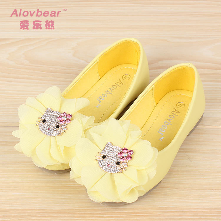 童鞋批发 2014季新款儿童单鞋 韩版小童女童春款公主单鞋D01-44