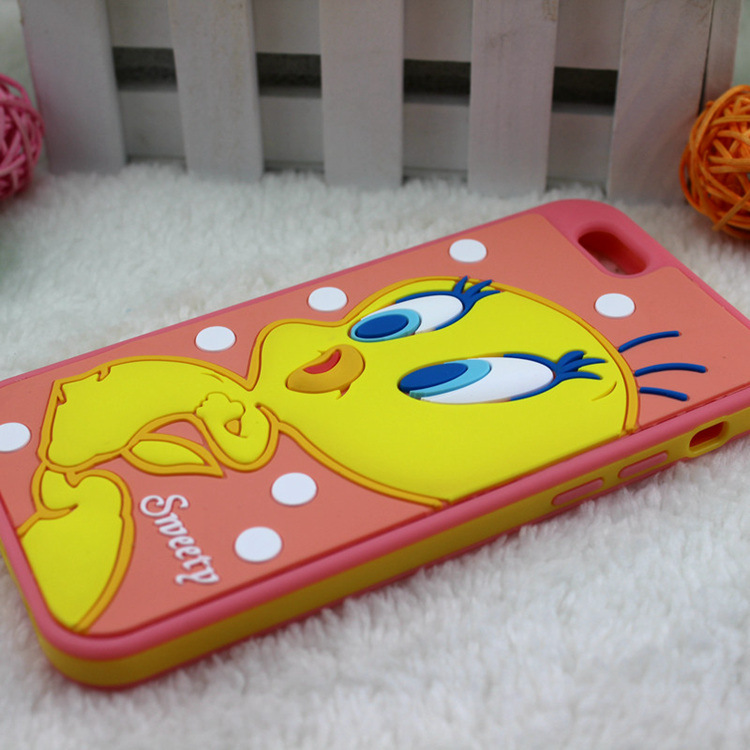 猫和老鼠小黄鸭4.7寸苹果6彩边手机壳2