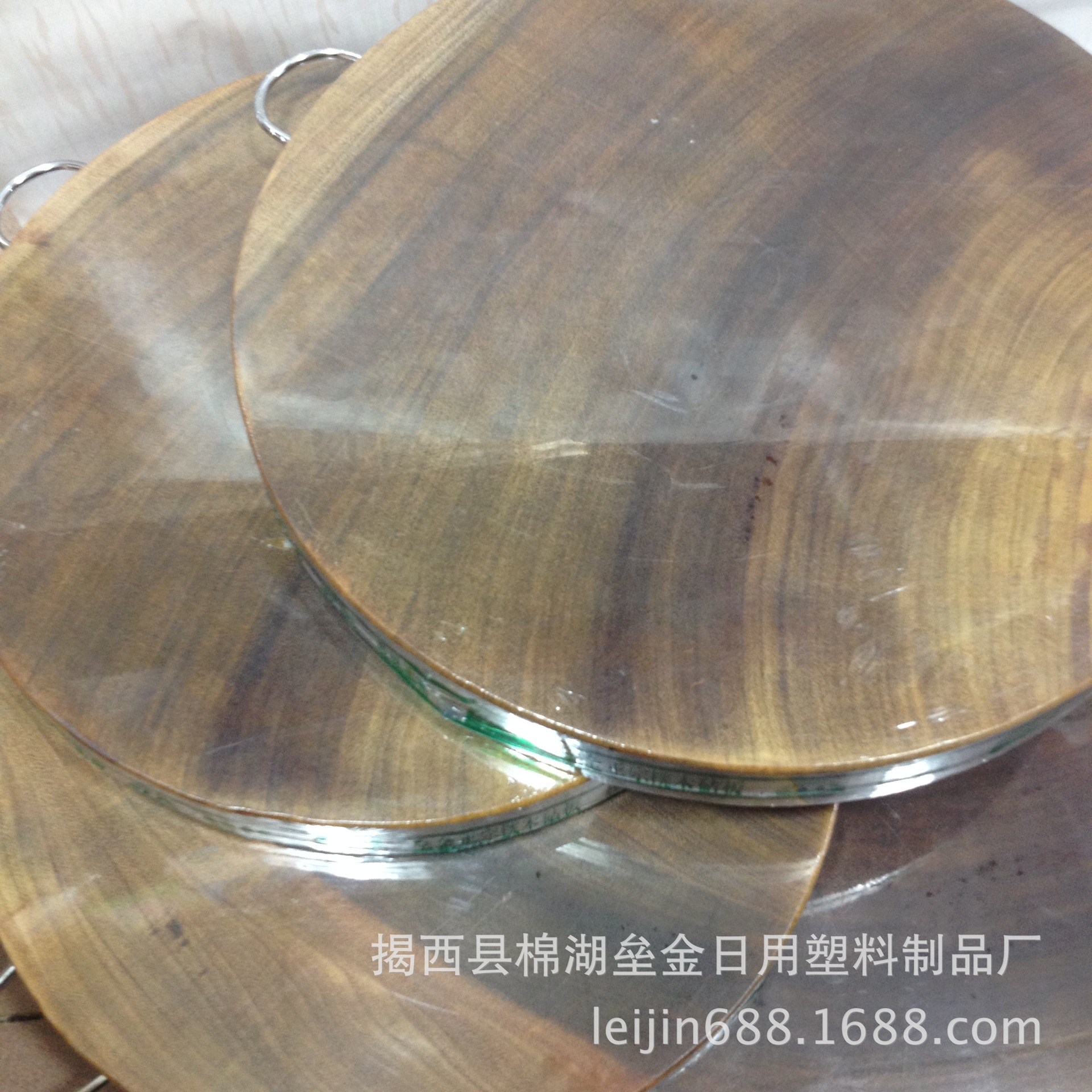 垒金奥坎宪木菜板 铁木砧板 花梨木菜板 圆形切菜板耐砍剁骨砧板图片