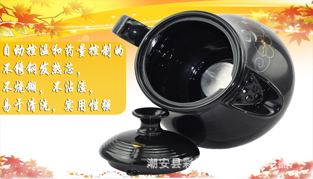 11.自动控温和药量控制的不锈钢发热芯，不烧糊，不沾渣，易于