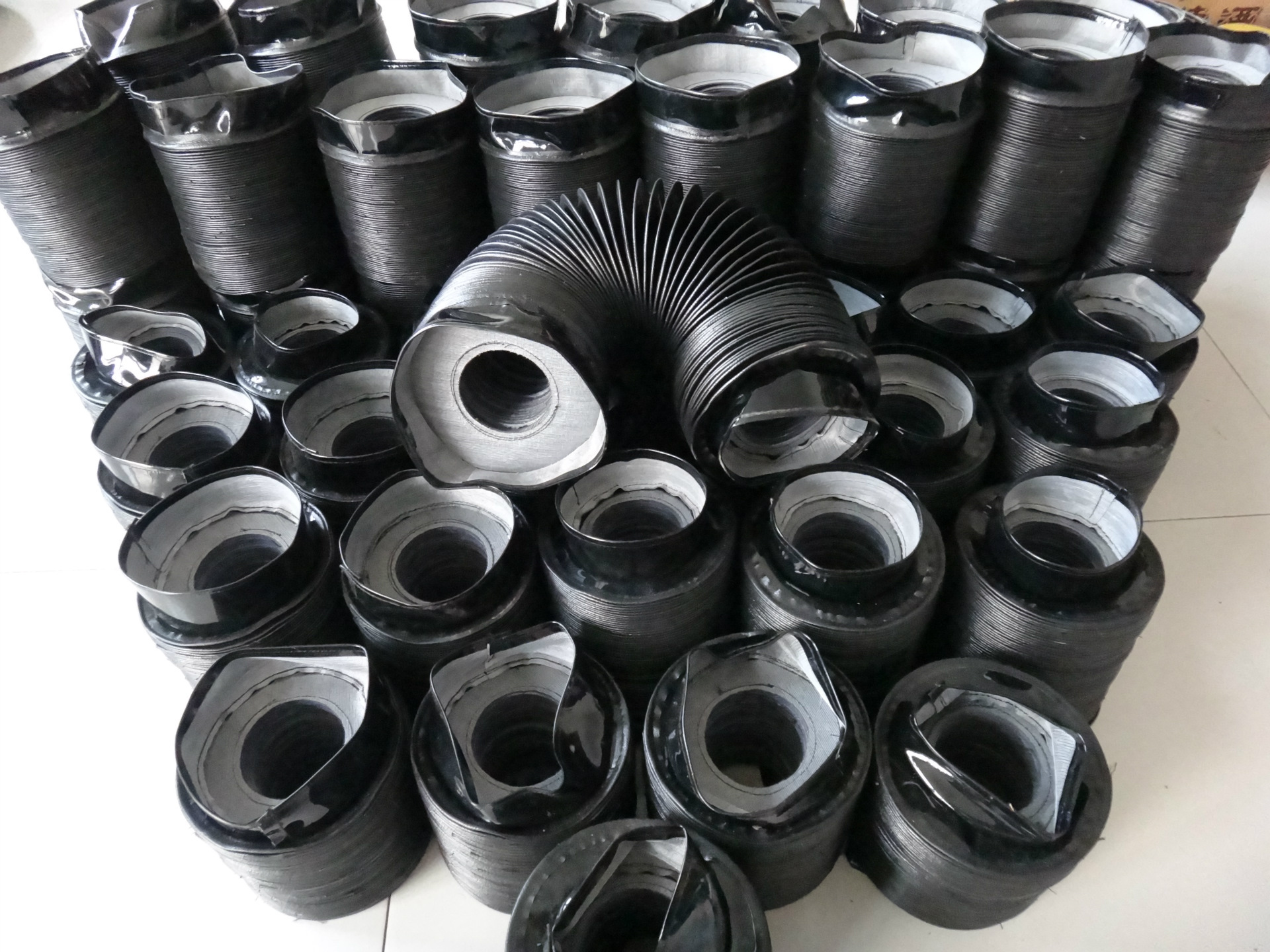 水平垂直均可使用圆形套筒伸缩护套 圆形软连接