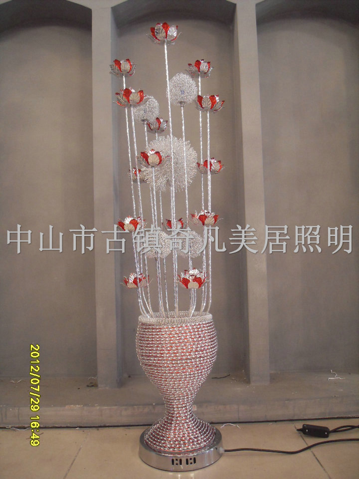 中山市古镇灯饰 简约客厅落地灯 铝线灯S98025 4 LED