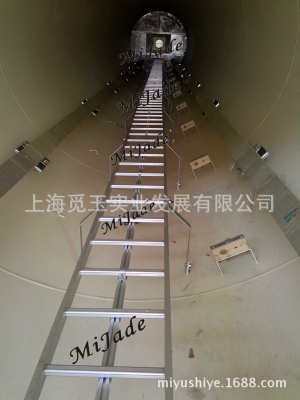 大型风机塔筒爬梯,铝合金爬梯 ,安全爬梯,导轨爬梯