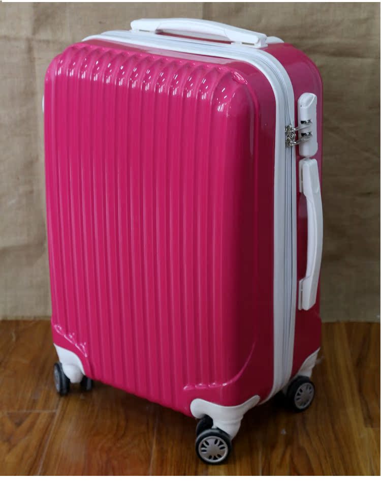 新品波點拉桿箱圓點旅行箱包可愛女登機箱子萬向輪拉桿箱20_2