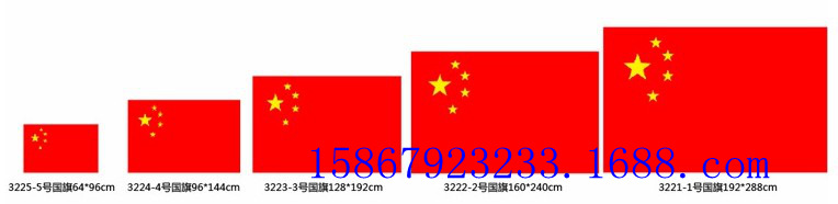 国旗团旗党旗彩旗五星红旗大中队旗 春亚纺水印胶印1号2号3号4号