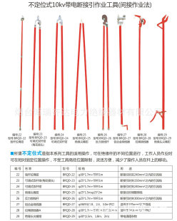 不定位式10kv带电断接引间接作业工具