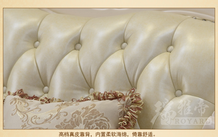 厂家批发 法式多人组合真皮沙发实木沙发欧式沙发质量保证