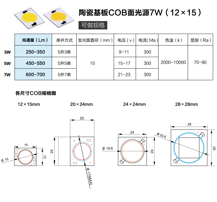 cob-7w