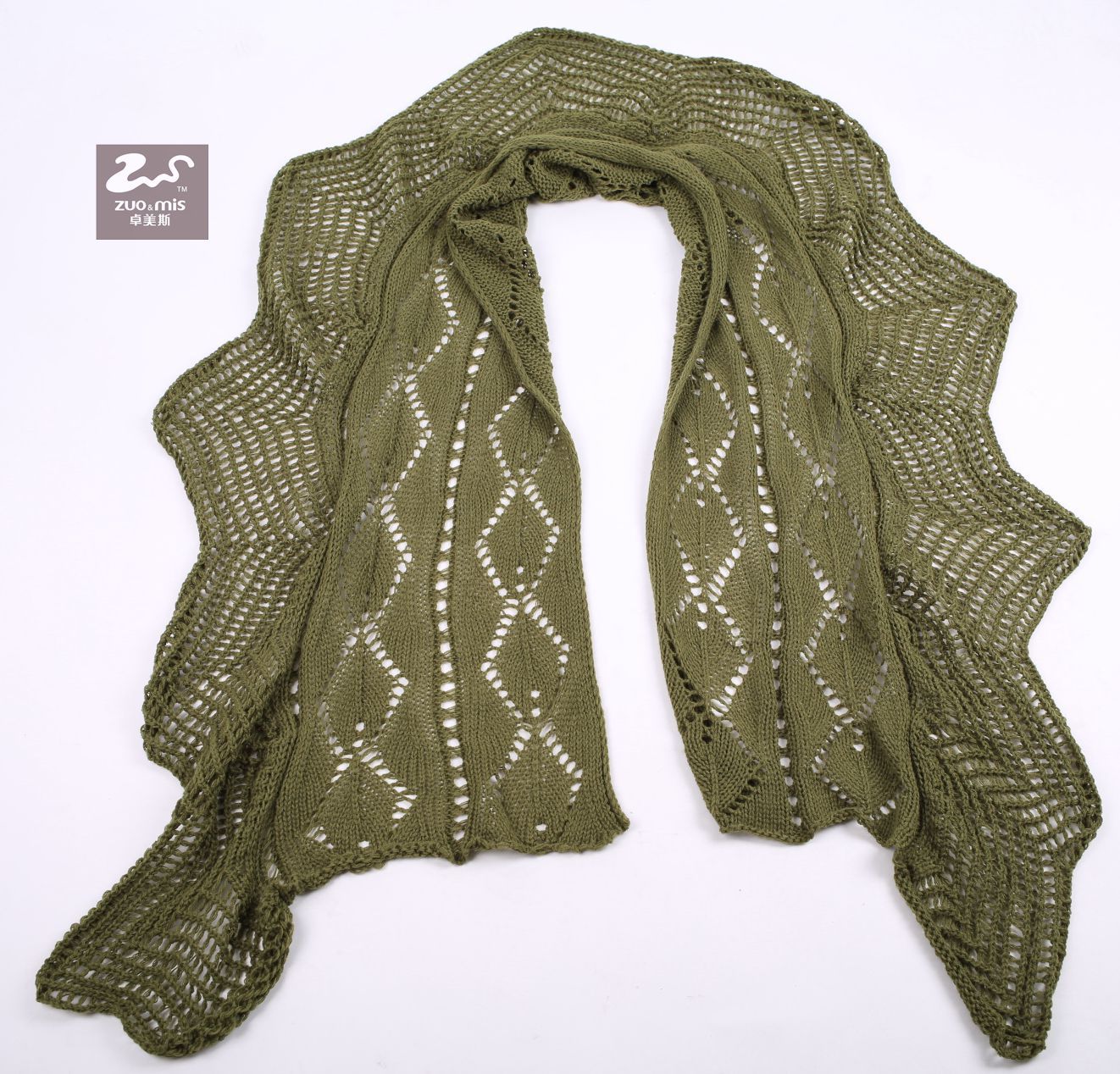 围巾 适用性别 中性/男女均可 适用年龄段 成年 编织方法 左树叶花右