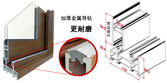 纯隔热110宽边型材