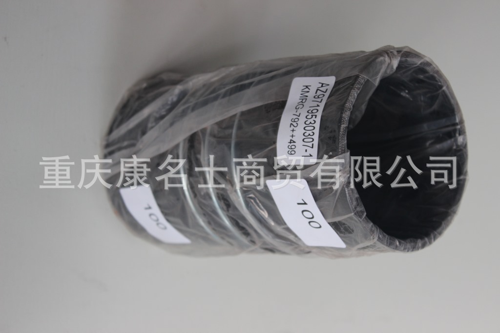 胶管生产厂家KMRG-792++499-胶管AZ9719530307-1-内径100X波纹硅胶管,黑色钢丝3凸缘2直管内径100XL200XH110X-3