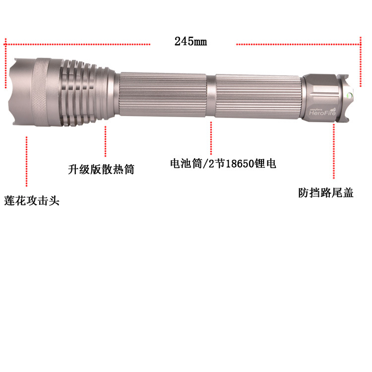 户外充电led探照灯 户外超轻可充电头灯 户外产品