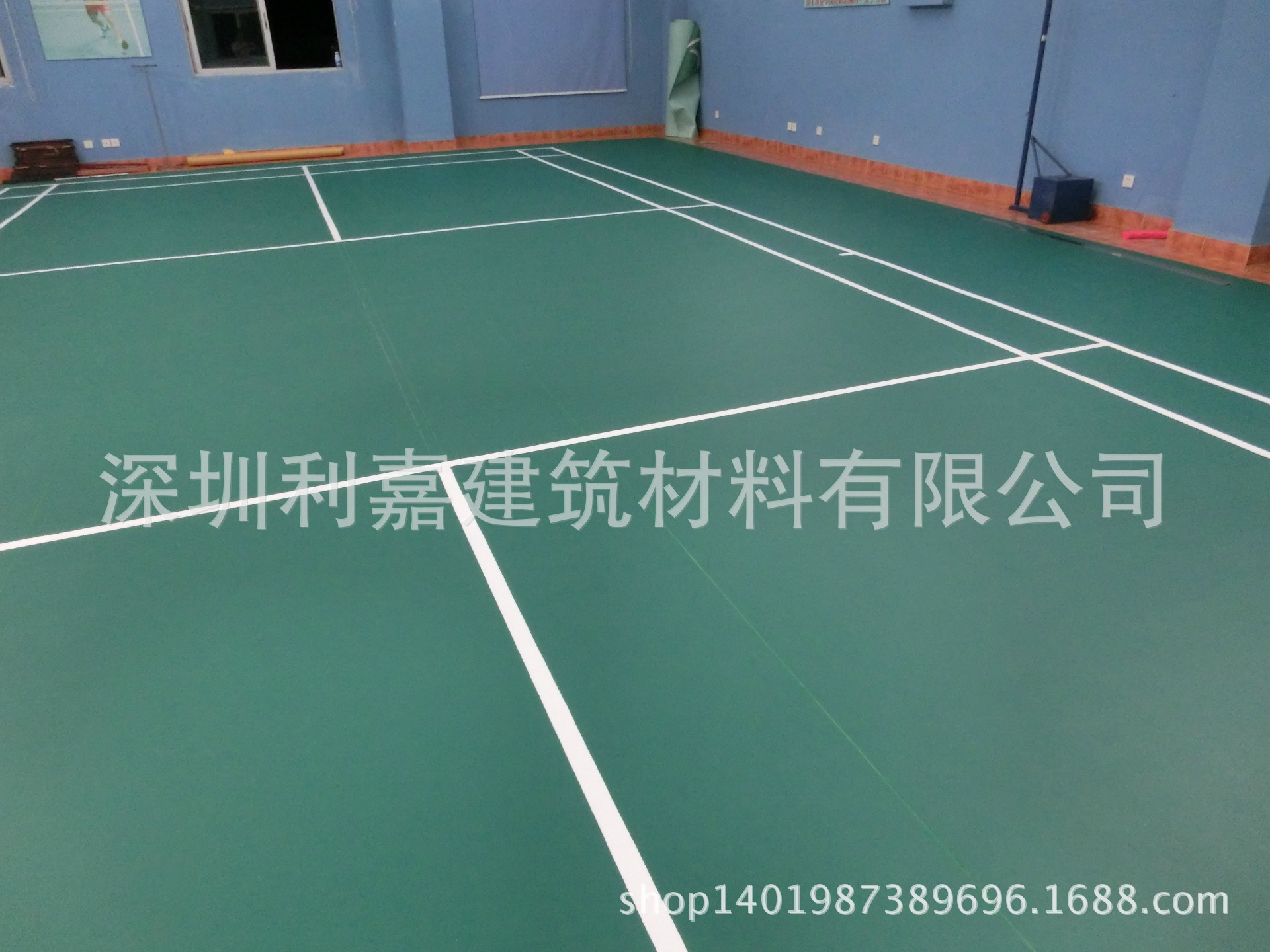 羽毛球耐磨弹性地胶