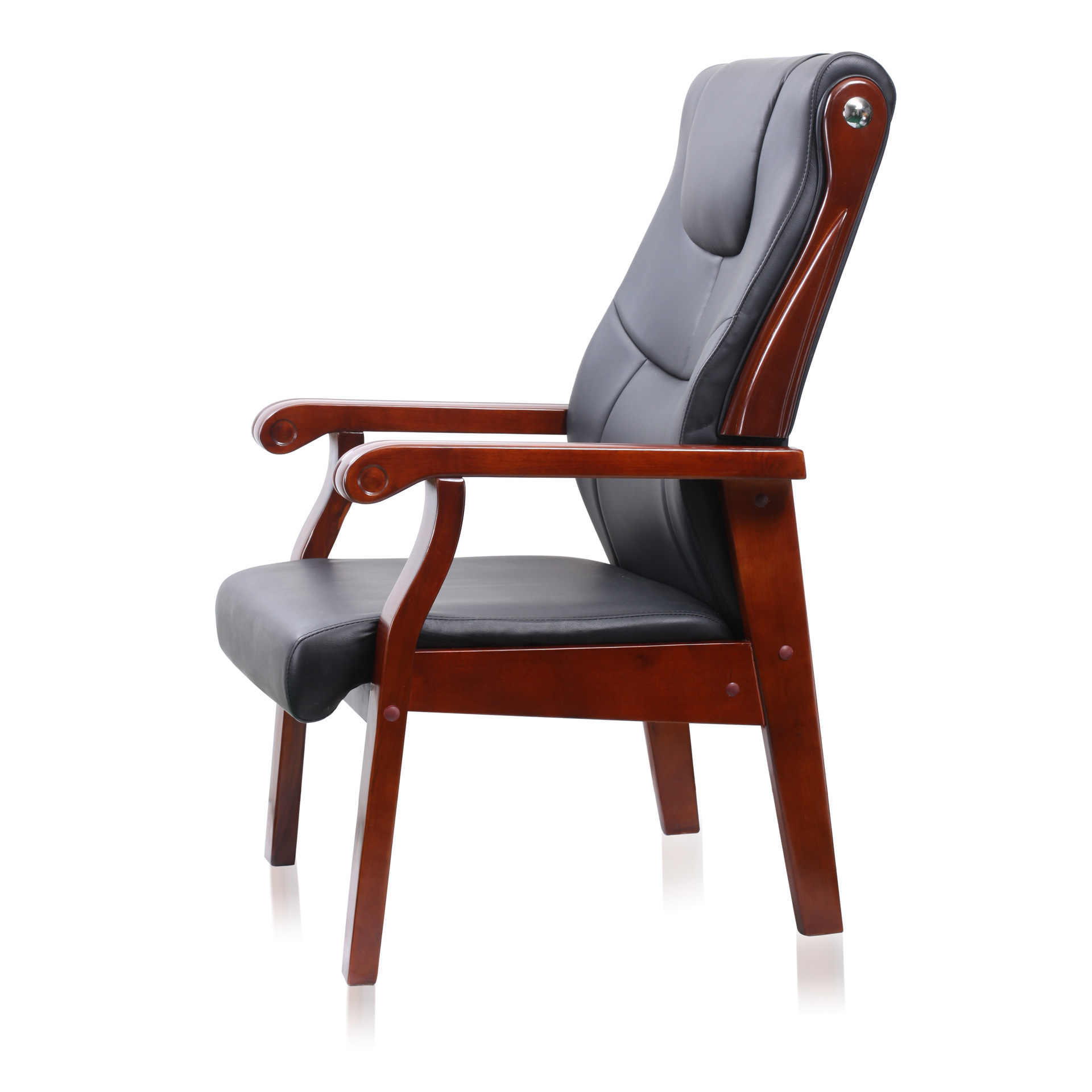 批发品质一流的酒店皮质会议椅 实木办公椅 质量保证