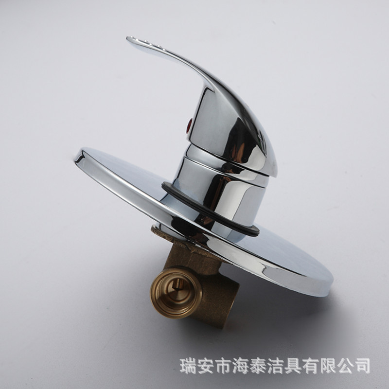 内销洁具批发厂家2014自主研发新款铆钉暗装淋浴冷热开关混水阀图片_4
