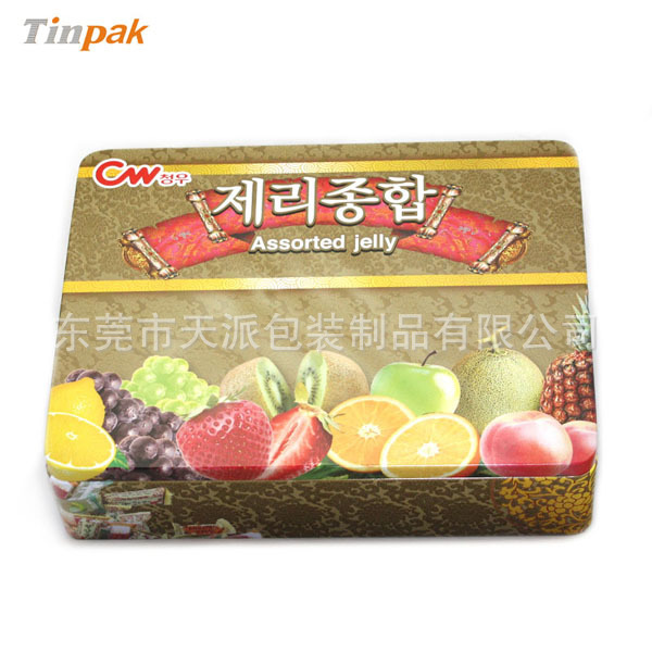 广东方形冰皮月饼包装铁盒,来样定制6粒装双簧莲蓉月饼铁盒
