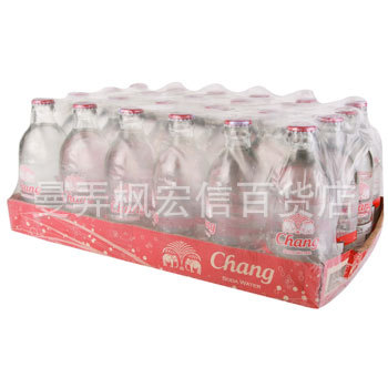 泰國進口 大象牌蘇打水 無糖蘇打水 24瓶/箱 批發(fā)
