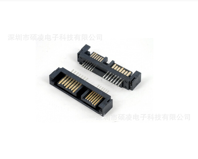 SATA 7+6P 公座180度