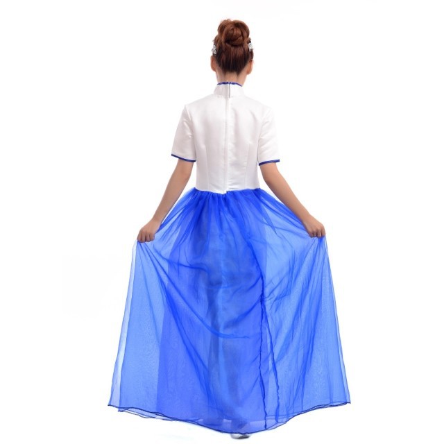 民乐演出服装 古筝二胡 琵琶演出礼服 合唱服 表演服新款女装 -新款女