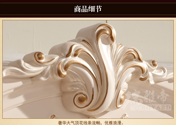 高档欧式雕花双门酒柜 精美客厅实木单门酒柜 带玻璃