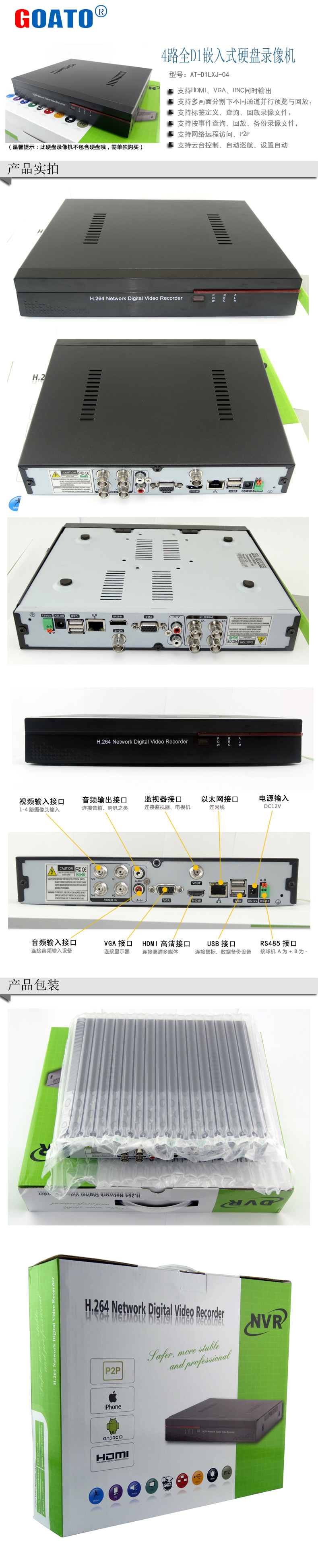 硬碟錄影機4路詳情副本