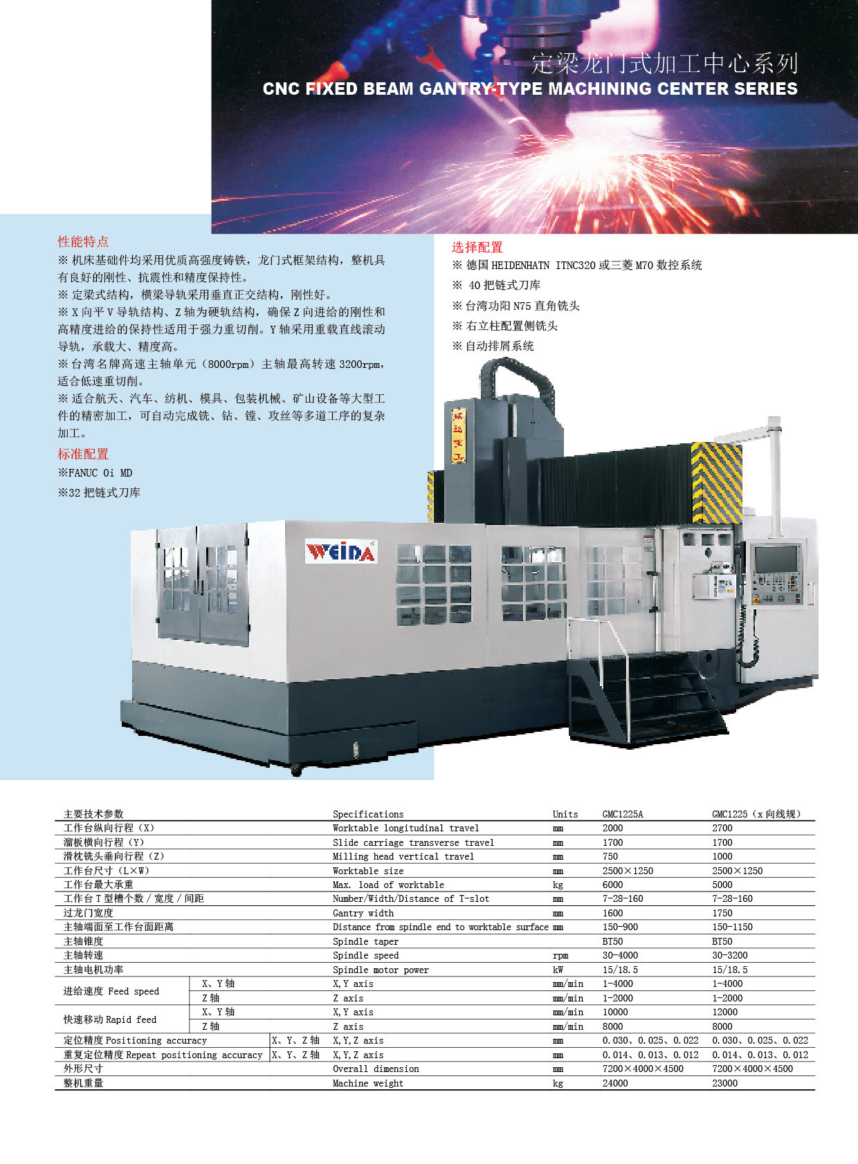硬轨高刚性VMC800立式加工中心铣床