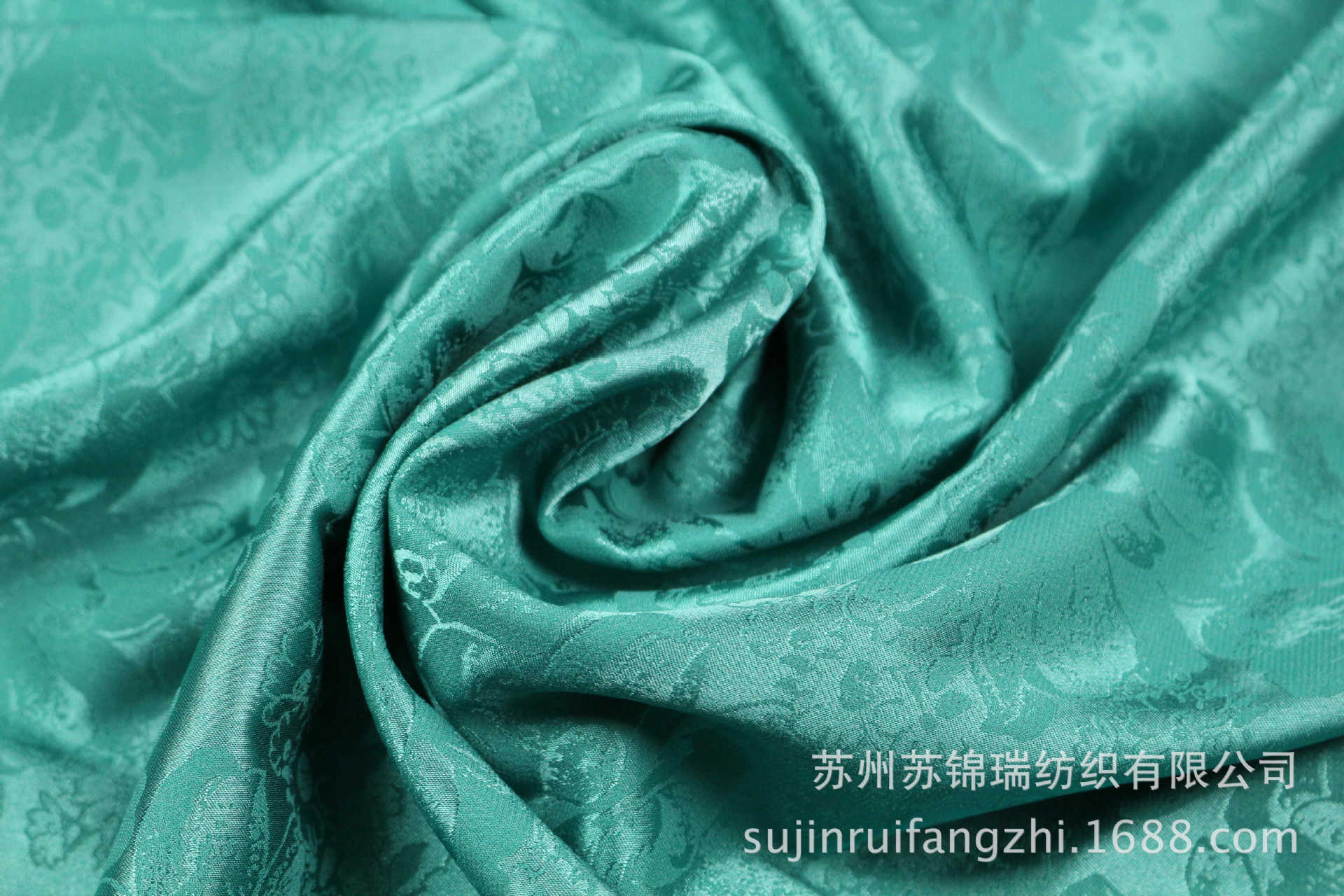 苏锦瑞纺织,厂家直销弹力提花色丁高档面料外贸品质