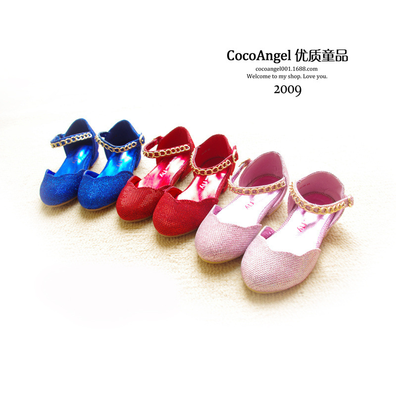 秋款 韩国女童鞋尖头公主鞋单鞋皮鞋表演鞋 精灵小舞鞋