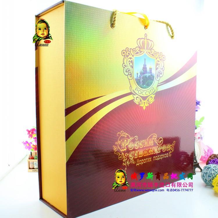 俄罗斯罐头酒巧克力礼盒,馈赠佳品,空礼盒里边商品可以在本店购买
