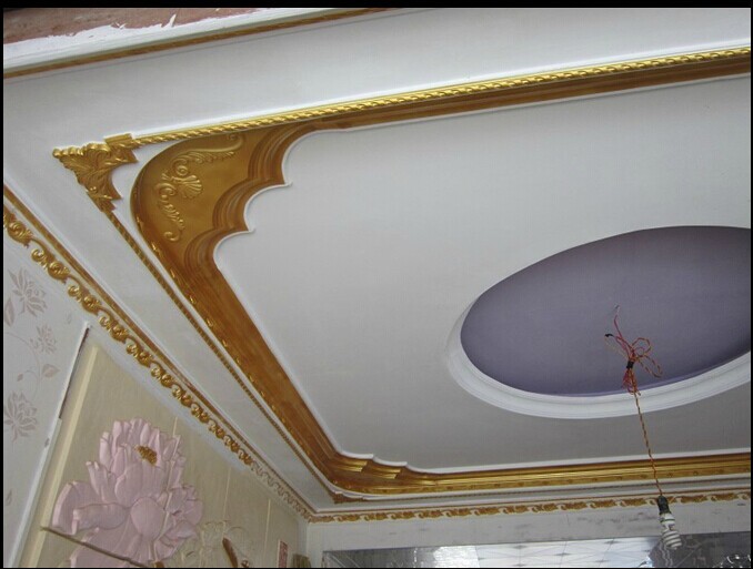 豪华金色石膏吊顶