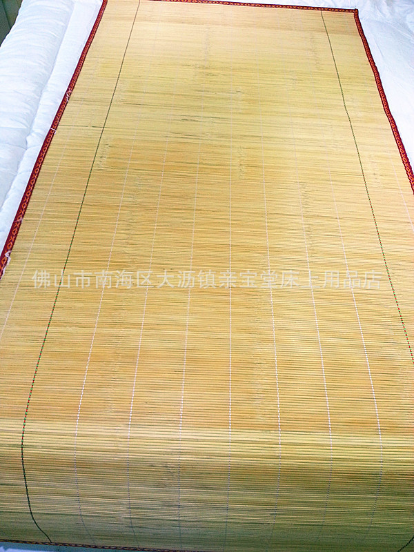 4本色细条竹席批发 学生竹凉席批发