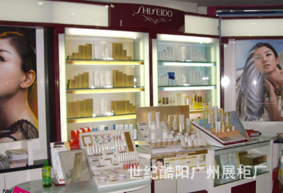 za化妆品柜台 资生堂商场岛柜 资生堂专柜 优资莱背柜
