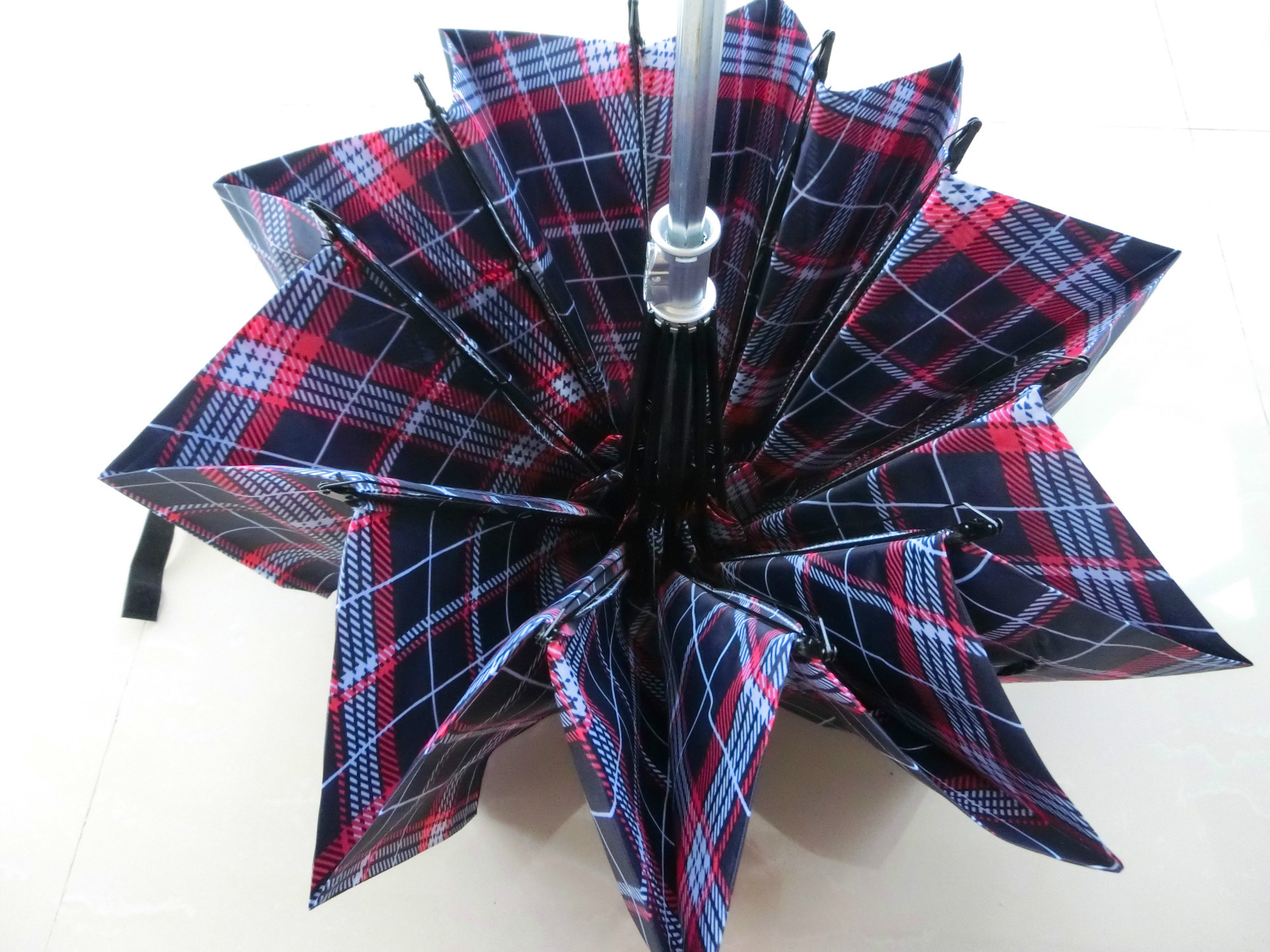 1901超大格子三折伞