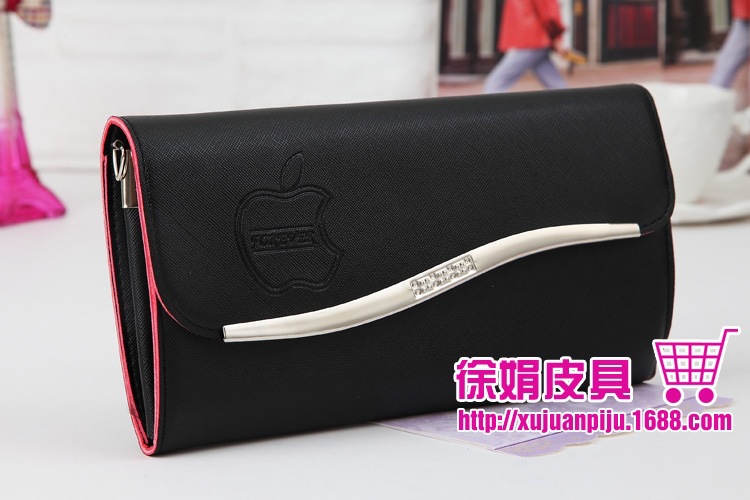 彩邊S型不加寬 女式長款手拿包單肩斜跨錢包1