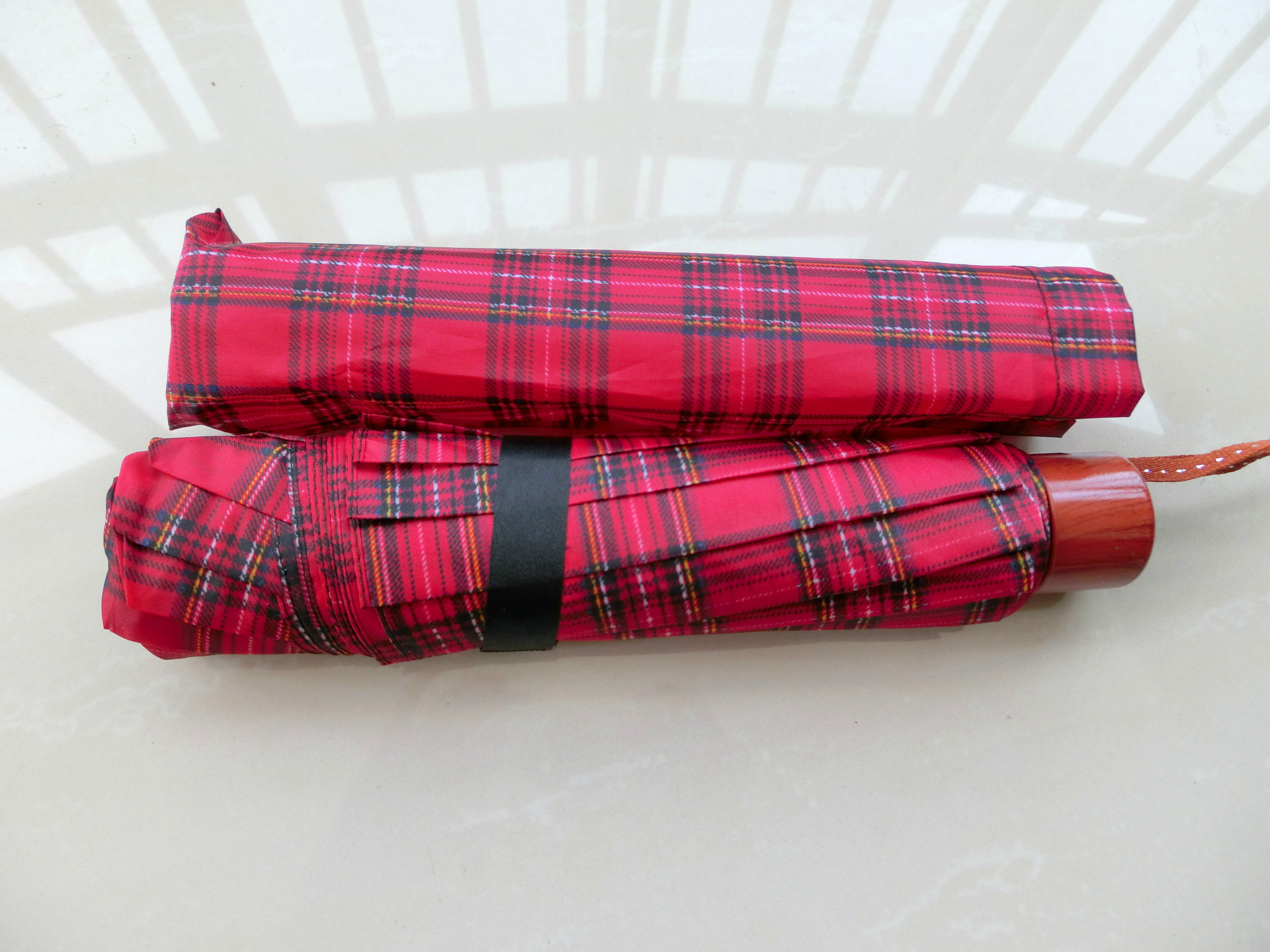 1901超大格子三折伞