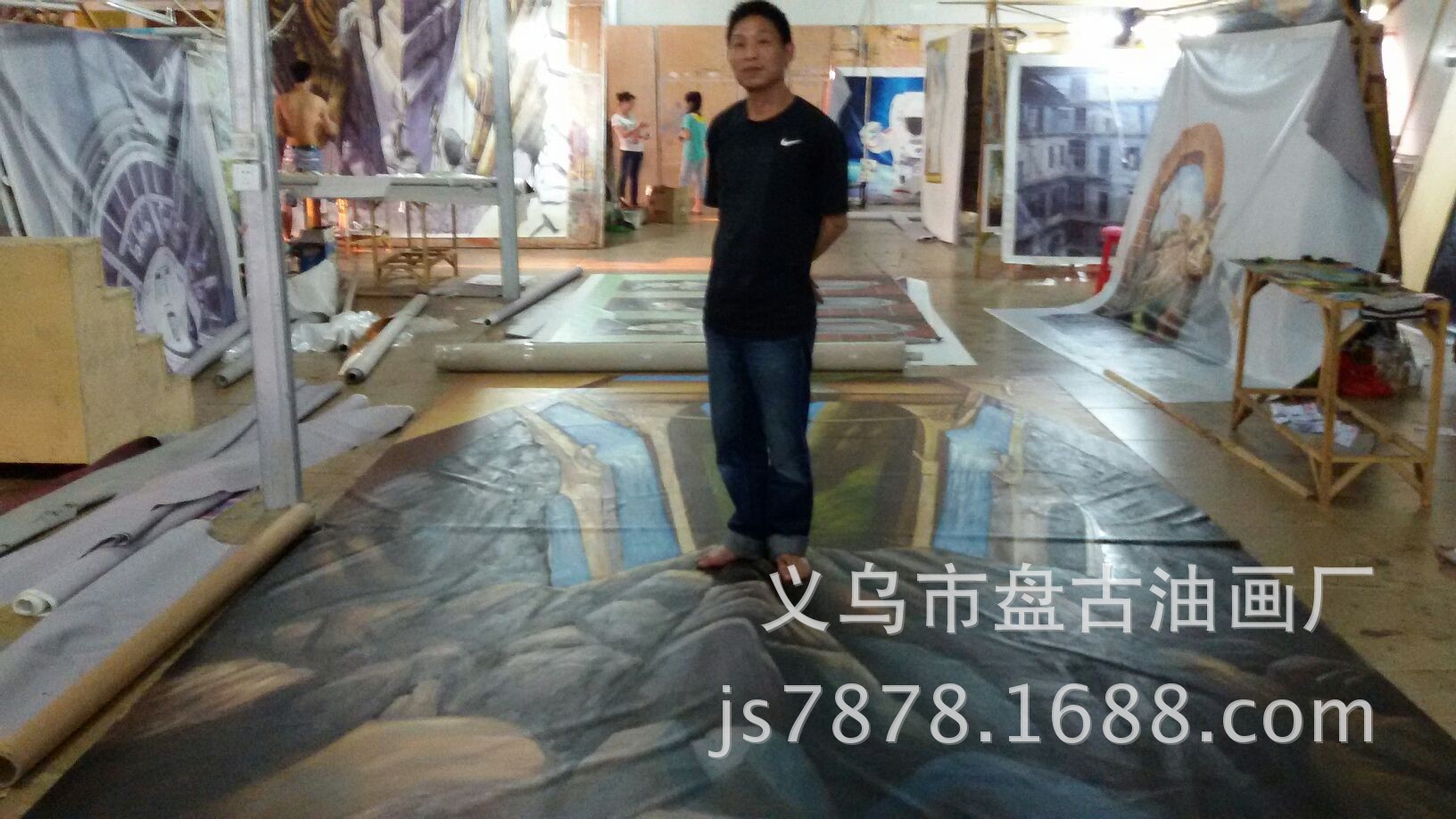 3d人物油画 家居装饰 3维立体画 3d印刷厂家 立体画