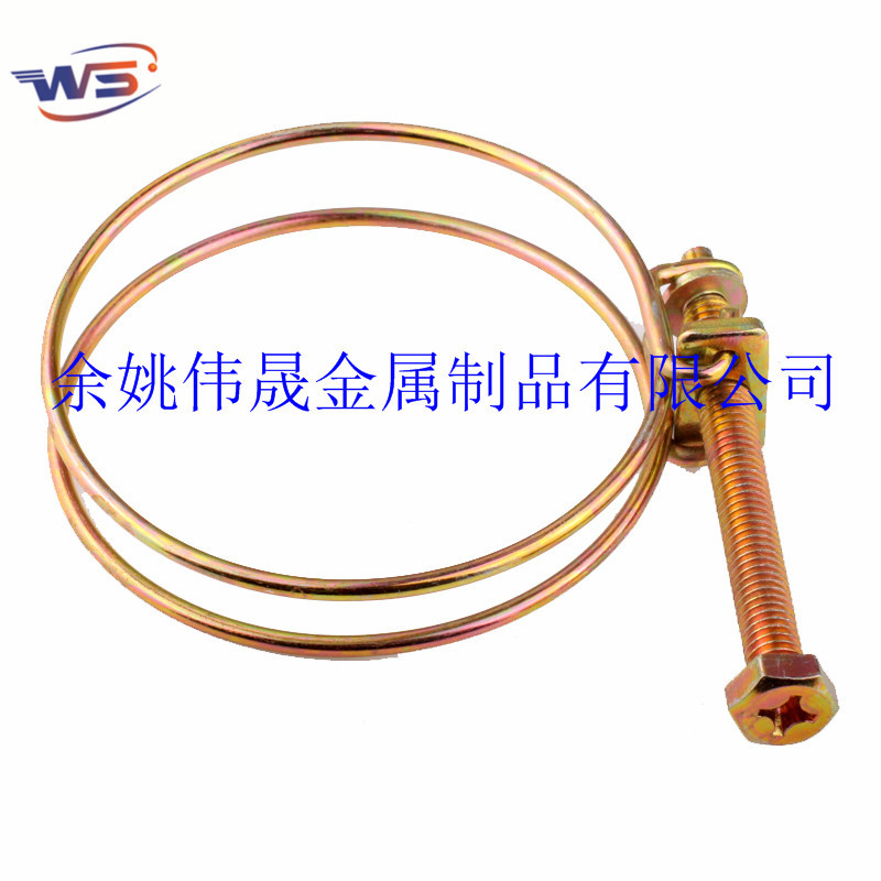 长年批发各规格双钢丝喉箍 不锈钢快装卡箍 碳钢水管抱箍