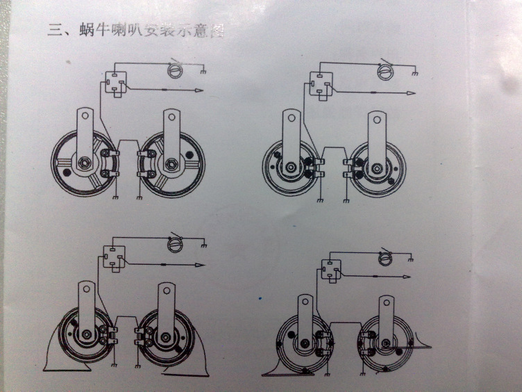 喇叭安装示意图1