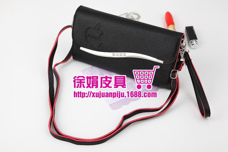 彩邊S型不加寬 女式長款手拿包單肩斜跨錢包20