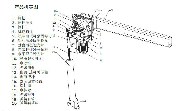 型号:wt-701    配件:道闸一台,伸缩杆一根,固定机箱