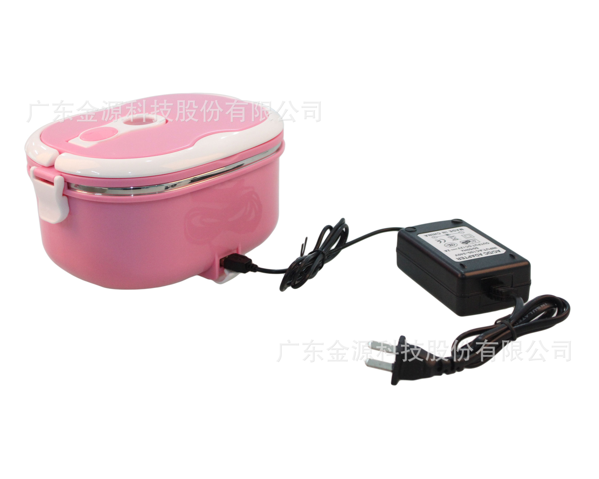 长方形加热饭盒粉色4