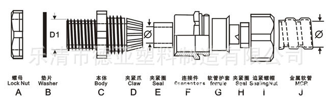 金属接头详细图