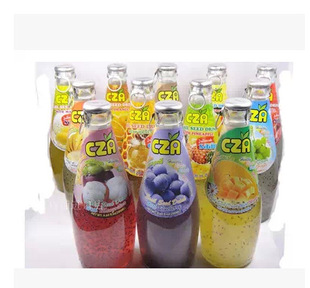 泰国cza明列子饮料290ml/瓶 一箱24瓶 进口饮料批发