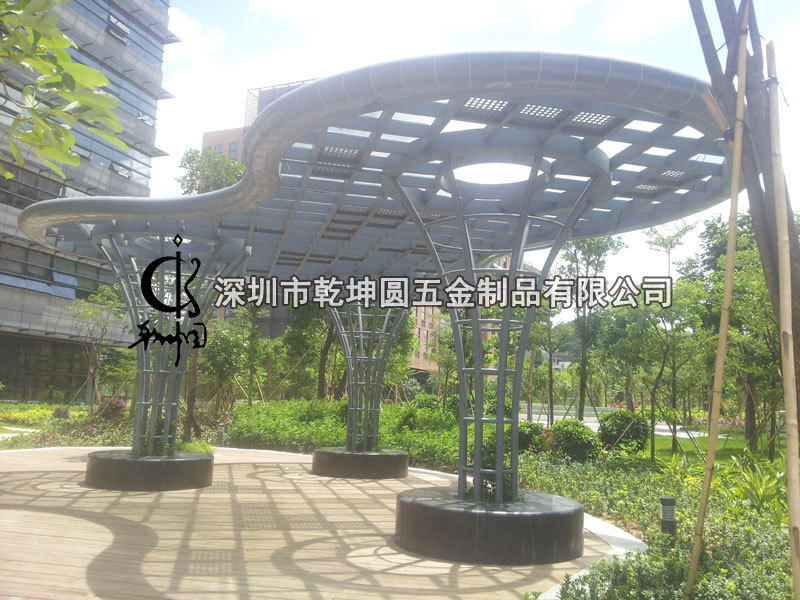 厂家承接各种廊架 异形精美铁艺廊架 承接景观廊架工程 来图定制