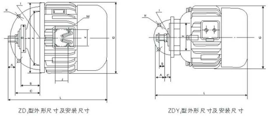 供应起重电机 锥形转子制动电动机 zd41-4 7.5kw单轴电机