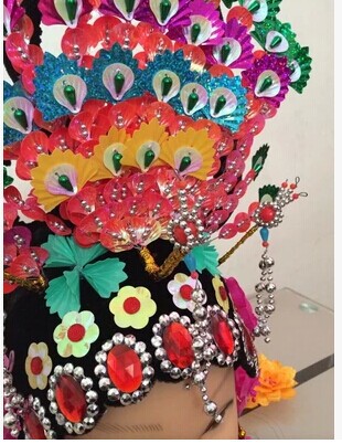 舞蹈头饰 戏剧头饰 戏曲金凤冠 新娘婚庆 凤冠霞帔神像菩萨娘娘帽