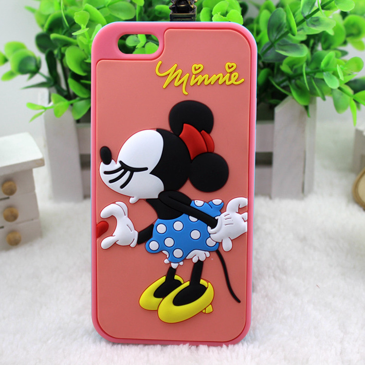 迪斯尼米老鼠米妮4.7寸苹果6彩边手机壳07